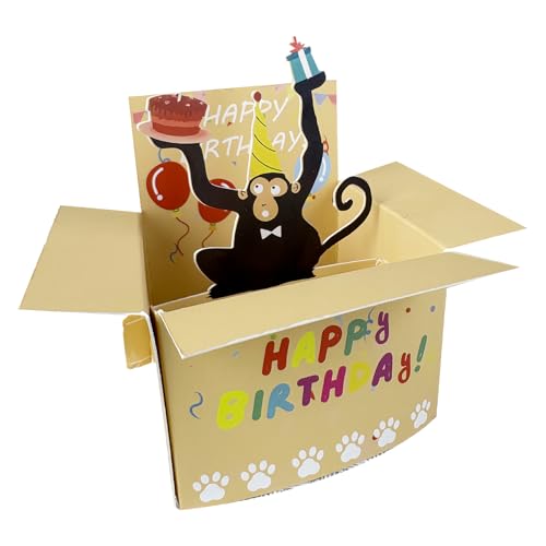 3D Geburtstagskarte Lustig Frauen Männer Kinder | Kreative Karte Happy Birthday | Humorvolle Glückwunschkarte Freunde Familie Erwachsene | Lustige 3D Karte für Jubiläum Geburtstag Überraschung 3D Geburtstagskarte Lustig Frauen Männer Kinder | Kreative Karte Happy Birthday | Humorvolle Glückwunschkarte Freunde Familie Erwachsene | Lustige 3D Karte für Jubiläum Geburtstag Überraschung von Generisch