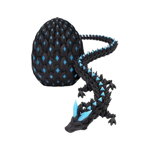 3D-Gedruckter Drache Mit Ei - Bewegliches Gliederpuppen-Spielzeug Mit Flexiblen Gelenken | Leuchtendes Realistisches Sammler-Drachenei Als Deko Für Geburtstag Ostern & Schreibtisch 3D-Gedruckter Drache Mit Ei - Bewegliches Gliederpuppen-Spielzeug Mit Flexiblen Gelenken | Leuchtendes Realistisches Sammler-Drachenei Als Deko Für Geburtstag Ostern & Schreibtisch von Generisch