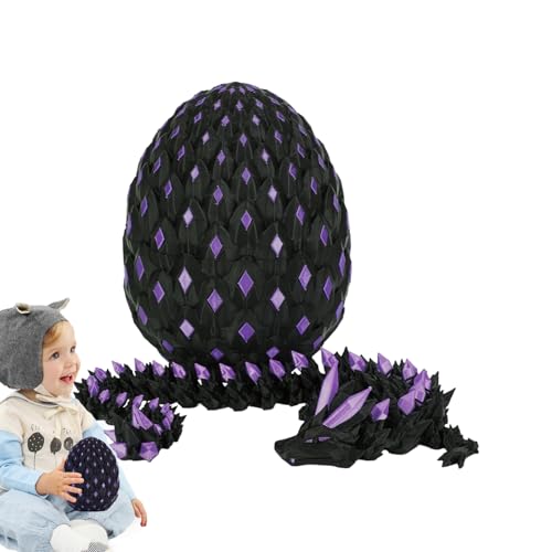3D Gedrucktes Drachenei,Bewegliches Gliederpuppen-Spielzeug Mit Flexiblen Gelenken | Realistisches Leuchtendes Deko-Ei als Geburtstagsgeschenk Ostergeschenk Tischdekoration Sammlerstück 3D Gedrucktes Drachenei,Bewegliches Gliederpuppen-Spielzeug Mit Flexiblen Gelenken | Realistisches Leuchtendes Deko-Ei als Geburtstagsgeschenk Ostergeschenk Tischdekoration Sammlerstück von Generisch