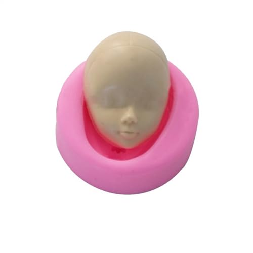-Gesichts-Silikonform | Entzückende Puppengesichtsform, Silikon-Babykopf-Formen – handgefertigte Seife, Tonform für Fondant, Schokolade, Gummibärchen, Kekse, Kuchendekorationszubehör -Gesichts-Silikonform | Entzückende Puppengesichtsform, Silikon-Babykopf-Formen – handgefertigte Seife, Tonform für Fondant, Schokolade, Gummibärchen, Kekse, Kuchendekorationszubehör von Generisch