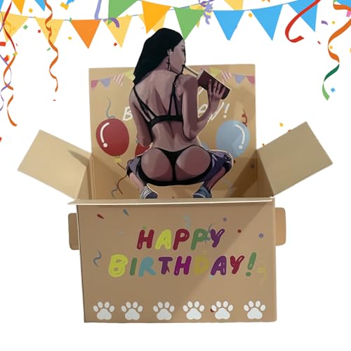 3D Happy Birthday Card, Humor Pop Card für lustiges Gruß, kreatives Design mit Pop-up-Funktion, handgefertigte Karte für Ehemann, Mutter, Kinder, Freund, Mädchen, Party, 5.91x5.12x0.04 Zoll 3D Happy Birthday Card, Humor Pop Card für lustiges Gruß, kreatives Design mit Pop-up-Funktion, handgefertigte Karte für Ehemann, Mutter, Kinder, Freund, Mädchen, Party, 5.91x5.12x0.04 Zoll von Generisch