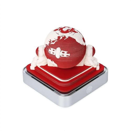 3D Kalender 2026, Abreißen 3D Papier Notizblock LED Lichter, 3D Tischkalender Earth Calen Memo Pad Stück 2026, Zeit 3D Kalender 2026, Abreißen 3D Papier Notizblock LED Lichter, 3D Tischkalender Earth Calen Memo Pad Stück 2026, Zeit von Generisch