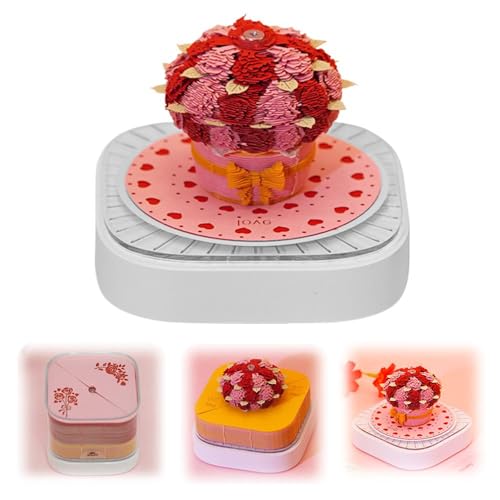 3D-Kalender 2026, Zeitmesser, Schreibtischkalender, Notizblock, DIY-Notizblock, Papierschnitzerei, Skulptur, rosa Rose, Blumensträuße, Kalender mit Lichtern, Schreibtisch-Dekoration für Zuhause, Büro 3D-Kalender 2026, Zeitmesser, Schreibtischkalender, Notizblock, DIY-Notizblock, Papierschnitzerei, Skulptur, rosa Rose, Blumensträuße, Kalender mit Lichtern, Schreibtisch-Dekoration für Zuhause, Büro von Generisch