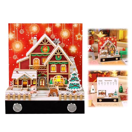3D-Kalender 2026, Zeitstück-Kalender, DIY-Kunst-Memo-Block, Schreibtischkalender mit Lichtern, Abreiß-Schnitzkunst-Notizblock, Geschenkpapier-Skulptur für Thanksgiving, Weihnachten 3D-Kalender 2026, Zeitstück-Kalender, DIY-Kunst-Memo-Block, Schreibtischkalender mit Lichtern, Abreiß-Schnitzkunst-Notizblock, Geschenkpapier-Skulptur für Thanksgiving, Weihnachten von Generisch