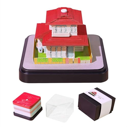 3D-Kalender 2026, kindlicher Landhaus-Schreibtischkalender, 3D-Notizblock, Abreiß-Kalender, niedlicher Notizblock, 3D-Papier-Kunstkalender mit Acryl-Abdeckung, DIY-Notiz-Desktop-Dekoration, Geschenke 3D-Kalender 2026, kindlicher Landhaus-Schreibtischkalender, 3D-Notizblock, Abreiß-Kalender, niedlicher Notizblock, 3D-Papier-Kunstkalender mit Acryl-Abdeckung, DIY-Notiz-Desktop-Dekoration, Geschenke von Generisch