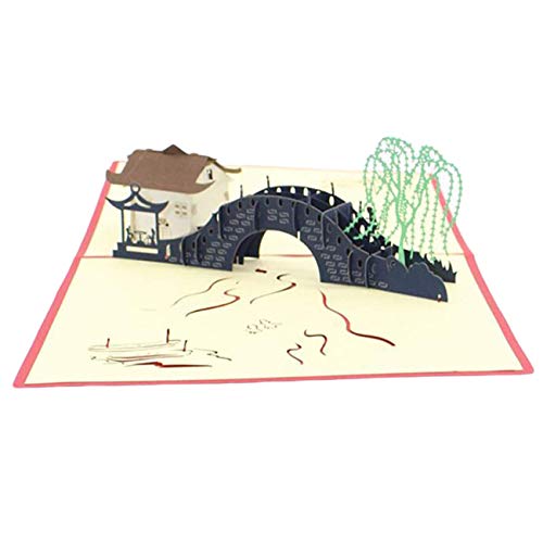 3D-Laserschnitte, handgefertigte China-Landschaft, Brücke, Fluss, Papier, Einladungskarten, Postkarte, bequem und umweltfreundlich, Mode-Profis 3D-Laserschnitte, handgefertigte China-Landschaft, Brücke, Fluss, Papier, Einladungskarten, Postkarte, bequem und umweltfreundlich, Mode-Profis von Generisch