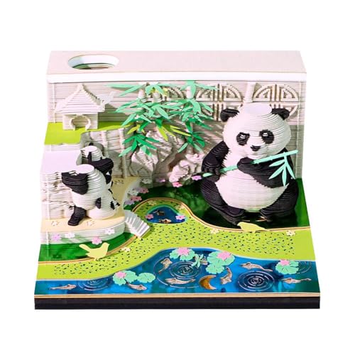 3D-Notizblock, 3D-Notizblock, Weihnachtsbaum mit Licht, Panda-Haftnotizen zum Abreißen mit Stifthalter, DIY-Notizblock, Papierschnitzerei, Desktop-Skulptur, dekoratives Geschenk für Schule, Zuhause 3D-Notizblock, 3D-Notizblock, Weihnachtsbaum mit Licht, Panda-Haftnotizen zum Abreißen mit Stifthalter, DIY-Notizblock, Papierschnitzerei, Desktop-Skulptur, dekoratives Geschenk für Schule, Zuhause von Generisch