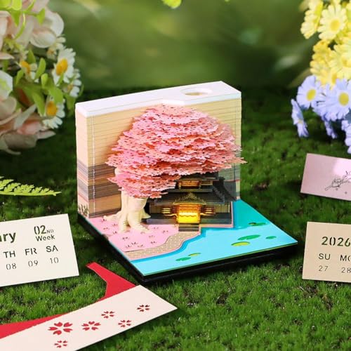 3D-Notizblock, Baumhaus-Notizblock mit Licht, abreißbar, Papierschnitzerei, Kunstblock, Notizblöcke, 3D-Haftnotizen, Bequemlichkeitspostnotizen, für Weihnachten, Einweihung, Desktop-Dekoration 3D-Notizblock, Baumhaus-Notizblock mit Licht, abreißbar, Papierschnitzerei, Kunstblock, Notizblöcke, 3D-Haftnotizen, Bequemlichkeitspostnotizen, für Weihnachten, Einweihung, Desktop-Dekoration von Generisch