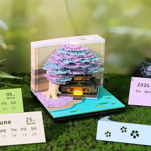 3D-Notizblock, Baumhaus-Notizblock mit Licht, abreißbar, Papierschnitzerei, Kunstblock, Notizblöcke, 3D-Haftnotizen, Bequemlichkeitspostnotizen, für Weihnachten, Einweihung, Desktop-Dekoration 3D-Notizblock, Baumhaus-Notizblock mit Licht, abreißbar, Papierschnitzerei, Kunstblock, Notizblöcke, 3D-Haftnotizen, Bequemlichkeitspostnotizen, für Weihnachten, Einweihung, Desktop-Dekoration von Generisch