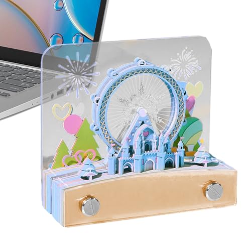 3D Notizblock,3D Papier Abreißkalender Mit Riesenrad Design - Ablösbare Haftnotizen Zur Organisation Für Schreibtisch Terminplanung Zuhause Büro 3D Notizblock,3D Papier Abreißkalender Mit Riesenrad Design - Ablösbare Haftnotizen Zur Organisation Für Schreibtisch Terminplanung Zuhause Büro von Generisch