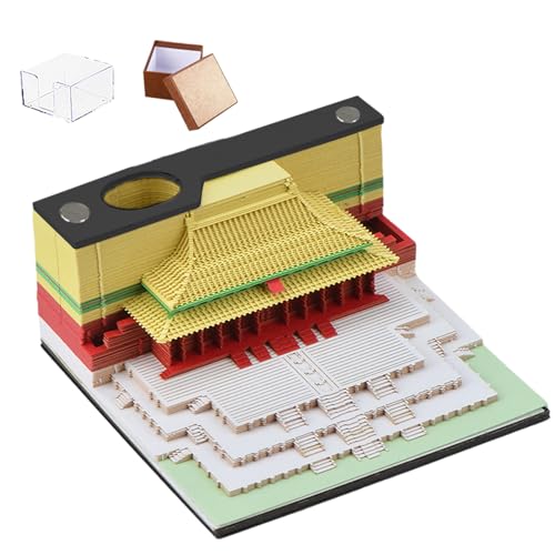 3D-Notizblock – 3D-Notizblock für Notizen – Notizblock mit Aussparung | mit Stifthalter geschnitzter künstlerischer Notizblock im chinesischen Stil nicht klebende Notizblöcke aus Papier 3D-Notizblock – 3D-Notizblock für Notizen – Notizblock mit Aussparung | mit Stifthalter geschnitzter künstlerischer Notizblock im chinesischen Stil nicht klebende Notizblöcke aus Papier von Generisch