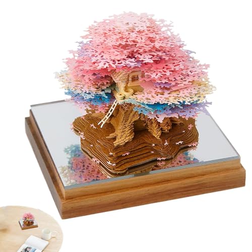 3D-Notizblock-Kalender 2025 - Zeitstück-Kalender 2025,Schreibtischkalender Für Büros, Bunter Kunstkalender, Notizblock - Einzigartiger 3D-Kalender Für Den Tisch 2025 Für Die -, Firmen- Und Schule von Generisch