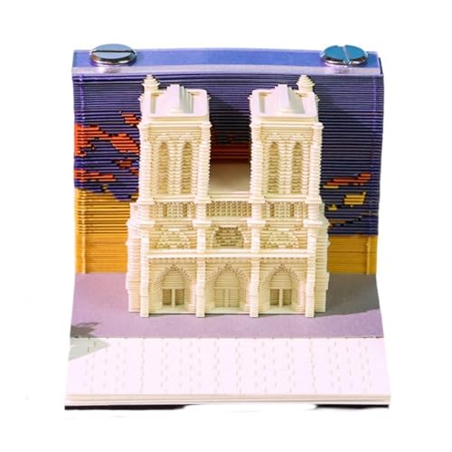 3D-Papierschnitzerei-Schloss, Haftnotizen, kreative Kunst, Handwerk, Notizblock, Schreibtischdekoration 3D-Papierschnitzerei-Schloss, Haftnotizen, kreative Kunst, Handwerk, Notizblock, Schreibtischdekoration von Generisch