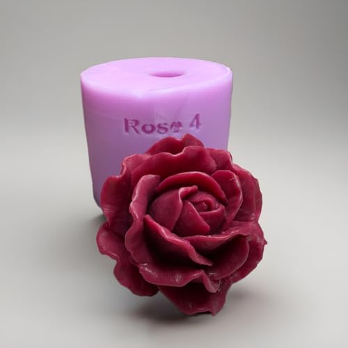 3D Silikonform Rose 4 – Gießform für Kerzen, Seife & Gips | wiederverwendbar | Handmade DIY-Blumenform 3D Silikonform Rose 4 – Gießform für Kerzen, Seife & Gips | wiederverwendbar | Handmade DIY-Blumenform von Generisch
