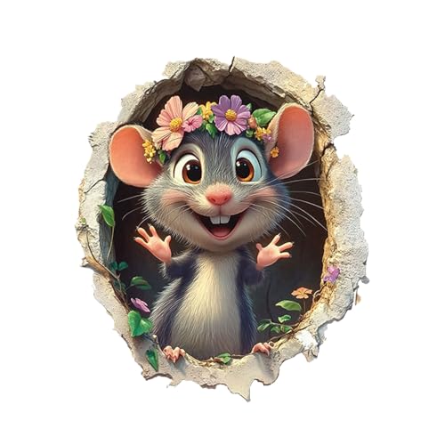 3D Wandsticker - Cartoon Loch Wandsticker | Niedlicher Abziehbarer & Wiederverwendbarer Kreativaufkleber Für Wohnzimmer Garten Badezimmer Schlafzimmer Kinderzimmer Küche 3D Wandsticker - Cartoon Loch Wandsticker | Niedlicher Abziehbarer & Wiederverwendbarer Kreativaufkleber Für Wohnzimmer Garten Badezimmer Schlafzimmer Kinderzimmer Küche von Generisch
