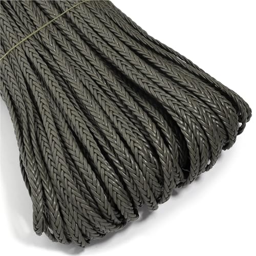4,5 m, 8 mm, geflochtenes PU-Lederband, for die Herstellung von Bastel- und Ornamenten und handgefertigten Accessoires(Ink Green) von Generisch
