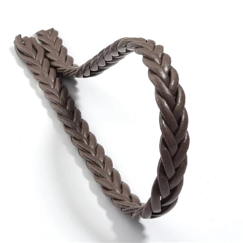 4,5 m, 8 mm, geflochtenes PU-Lederband, for die Herstellung von Bastel- und Ornamenten und handgefertigten Accessoires(Light Brown) von Generisch
