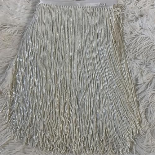 4,5 m Glasperlen-Lampe, Fransenlampe, Kostüm, Basteln, Weiß, Größe M 4,5 m Glasperlen-Lampe, Fransenlampe, Kostüm, Basteln, Weiß, Größe M von Generisch