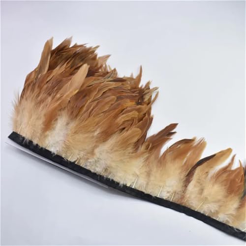 4,5 m Hahnfedern, Fransen für Kleidung, Schmuck, Dekoration, Hochzeit, Kopfschmuck, Bastelzubehör, Naturgelb, 9,4 m 4,5 m Hahnfedern, Fransen für Kleidung, Schmuck, Dekoration, Hochzeit, Kopfschmuck, Bastelzubehör, Naturgelb, 9,4 m von Generisch