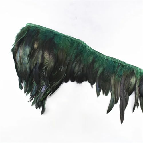 4,5 m Hahnfedern, Fransen für Kleidung, Schmuck, Dekoration, Hochzeit, Kopfschmuck, Bastelzubehör, dunkle EN8-Federn, 9,4 m 4,5 m Hahnfedern, Fransen für Kleidung, Schmuck, Dekoration, Hochzeit, Kopfschmuck, Bastelzubehör, dunkle EN8-Federn, 9,4 m von Generisch