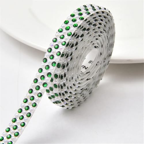 4,57 m breit, selbstklebendes Band aus Perlen und Harz, Strasssteine, für DIY-Schmuck, Basteln und Heimdekor-Akzente 4,57 m breit, selbstklebendes Band aus Perlen und Harz, Strasssteine, für DIY-Schmuck, Basteln und Heimdekor-Akzente von Generisch