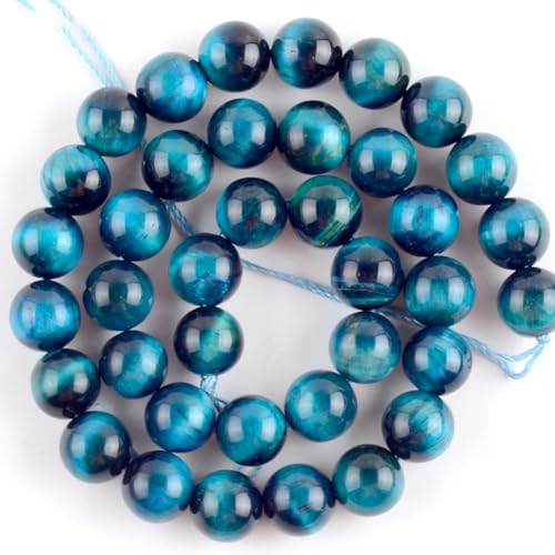 4–12 mm natürliche gemischte Edelsteine, Japser, Karneol, Lava, Citrine, runde lose Perlen für Schmuckherstellung, blaues Tigerauge, 10 mm, ca. 37 Stück 4–12 mm natürliche gemischte Edelsteine, Japser, Karneol, Lava, Citrine, runde lose Perlen für Schmuckherstellung, blaues Tigerauge, 10 mm, ca. 37 Stück von Generisch