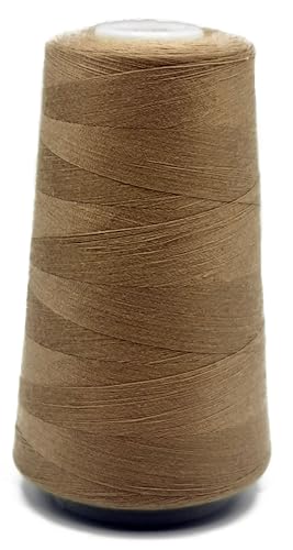 4 Konen Overlockgarn je 3000 yards = 2743.2 m // 4 Konen 12.000 yds = 10972.8 m (210-Dunkelbeige) von Generisch