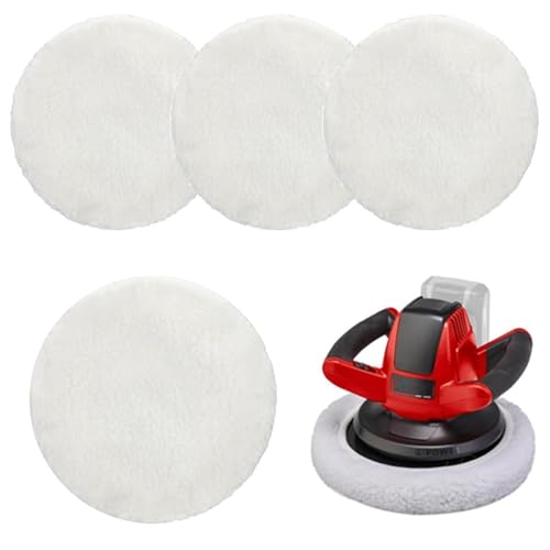 4 Stück 125mm Lammwoll Polierpads, Polierhauben mit Klettverschluss, kompatibel mit Bosch Exzenterschleifer, Polieraufsätze für Auto, Scheinwerfer, Parkett und mehr 4 Stück 125mm Lammwoll Polierpads, Polierhauben mit Klettverschluss, kompatibel mit Bosch Exzenterschleifer, Polieraufsätze für Auto, Scheinwerfer, Parkett und mehr von Generisch