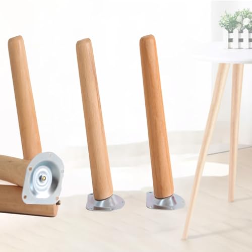 4 Stück Holz-Möbelbeine – Massivholz schräge Tischfüße Ersatz für Sofa, TV-Ständer, Couch, Stuhl und Teetisch – langlebige und stilvolle Möbelfüße 4 Stück Holz-Möbelbeine – Massivholz schräge Tischfüße Ersatz für Sofa, TV-Ständer, Couch, Stuhl und Teetisch – langlebige und stilvolle Möbelfüße von Generisch