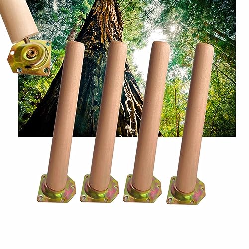4 Stück Massivholz Möbelbeine konisch Holz Tischbeine mit Montageplatte & Schrauben Ersatzbeine für Tische Schränke Kommoden & Schreibtische 4 Stück Massivholz Möbelbeine konisch Holz Tischbeine mit Montageplatte & Schrauben Ersatzbeine für Tische Schränke Kommoden & Schreibtische von Generisch