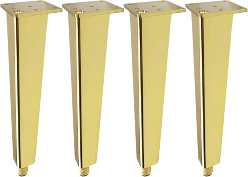 4 Stück Möbelbeine aus Metall, verwendet for Frisiertisch, Kleiderschrank, Nachttische, Ottomane, TV-Ständer.(25cm) von Generisch