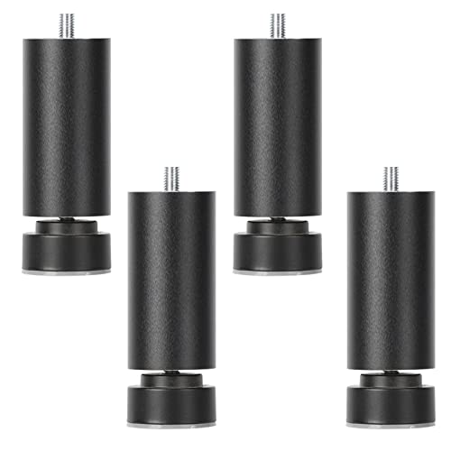 4 Stück moderne schwarze Möbelbeine, verstellbare Sofafüße, M10-Gewinde, Bettbeine, DIY-Schrankfüße, leicht zu reinigen, Aluminiumlegierung, 40 cm, für Nachttisch, Couchtisch, Sessel 4 Stück moderne schwarze Möbelbeine, verstellbare Sofafüße, M10-Gewinde, Bettbeine, DIY-Schrankfüße, leicht zu reinigen, Aluminiumlegierung, 40 cm, für Nachttisch, Couchtisch, Sessel von Generisch