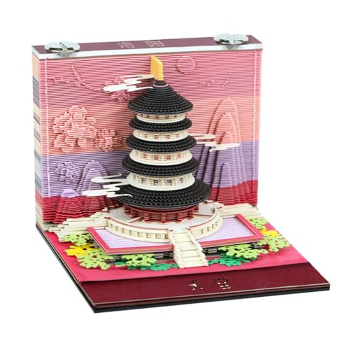 4 Typen Chinesischer 3D-Kalender-Notizblock Schloss 3D-Papier Geburtstag 2026 Block Notizblock Würfel Künstlerische Notizkalender E0a7 3D Memo Gi 4 Typen Chinesischer 3D-Kalender-Notizblock Schloss 3D-Papier Geburtstag 2026 Block Notizblock Würfel Künstlerische Notizkalender E0a7 3D Memo Gi von Generisch