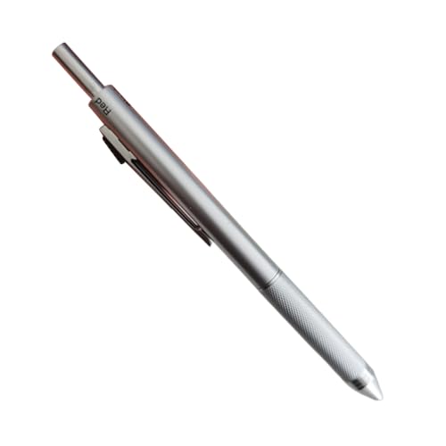 4-in-1 mehrfarbiger Metall-Kugelschreiber, 3 Farben, 1 automatischer Bleistift für Schule, Büro, Schreibwaren, praktisch verarbeitet von Generisch