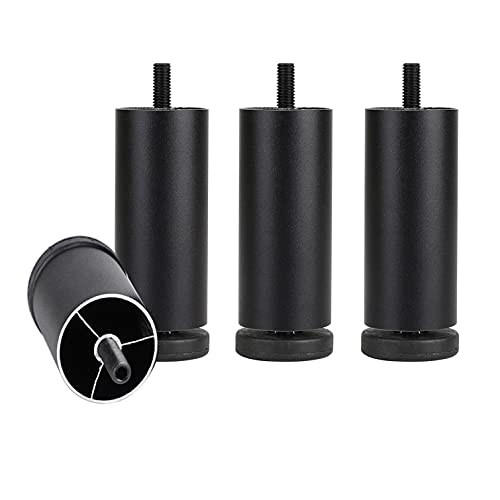 4-teilige Möbelfüße, Möbelbeine aus Aluminiumlegierung, Tischbeine mit M8-Schrauben, Ersatz-Sofafüße aus Metall, für Couch, Schreibtisch, Schränke, DIY-Hardware-Zubehör, höhenverstellbar (4 Zoll, Sch 4-teilige Möbelfüße, Möbelbeine aus Aluminiumlegierung, Tischbeine mit M8-Schrauben, Ersatz-Sofafüße aus Metall, für Couch, Schreibtisch, Schränke, DIY-Hardware-Zubehör, höhenverstellbar (4 Zoll, Sch von Generisch