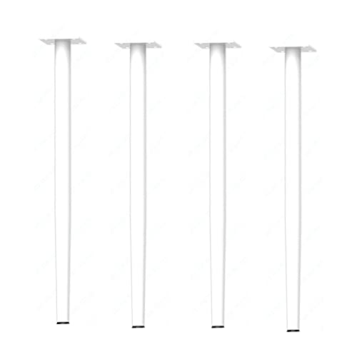 4 x Edelstahl-Möbelbeine, Metall-Sofa-Füße, Ersatz-Stützbeine mit M8-Schrauben, ideal für Bett, Couchtisch, TV-Schrank, Ottomane, Silber-Finish (15 cm M8) von Generisch