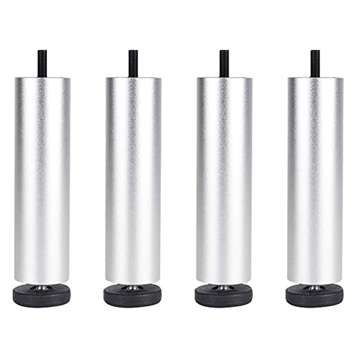 4 x Möbelbeine, Tischbeine, Sofabeine, M8-Gewinde (8 mm), ideal für Schrank, Kleiderschrank, Bettfüße, Höhe: 20 cm, langlebige und stilvolle Ersatzbeine von Generisch
