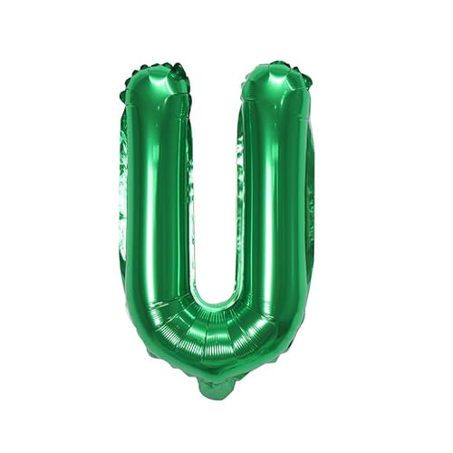 40,6 cm Alphabet-Folienballon, Geburtstag, Hochzeit, Party, Ballon, DIY-Dekorationen, Luftballons, Grün-U 40,6 cm Alphabet-Folienballon, Geburtstag, Hochzeit, Party, Ballon, DIY-Dekorationen, Luftballons, Grün-U von Generisch