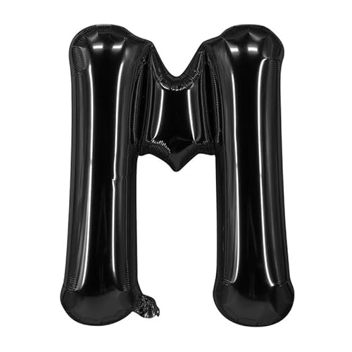 40,6 cm Alphabet-Folienballon, Geburtstag, Hochzeit, Party, Ballon, DIY-Dekorationen, Luftballons, Schwarz, M 40,6 cm Alphabet-Folienballon, Geburtstag, Hochzeit, Party, Ballon, DIY-Dekorationen, Luftballons, Schwarz, M von Generisch