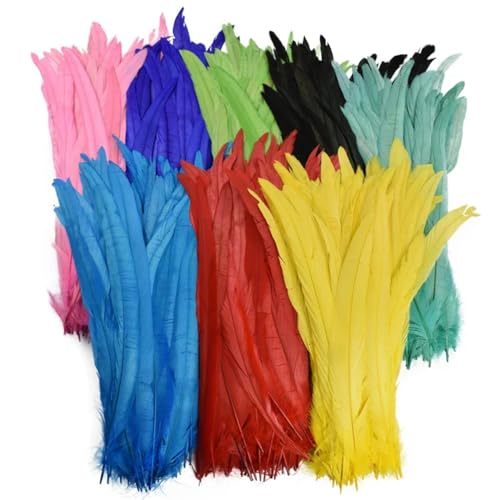 40–45 cm, natürliche Hahn-Schwanzfedern, billige Federn zum Basteln, Hochzeitsdekoration, DIY, mehrfarbig, 500 Stück 40–45 cm, natürliche Hahn-Schwanzfedern, billige Federn zum Basteln, Hochzeitsdekoration, DIY, mehrfarbig, 500 Stück von Generisch