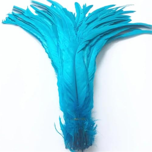 40-45 cm natürliche Hahn-Coque-Schwanzfedern, billige Federn zum Basteln, Hochzeitsdekoration, DIY, Seeblau, 500 Stück 40-45 cm natürliche Hahn-Coque-Schwanzfedern, billige Federn zum Basteln, Hochzeitsdekoration, DIY, Seeblau, 500 Stück von Generisch