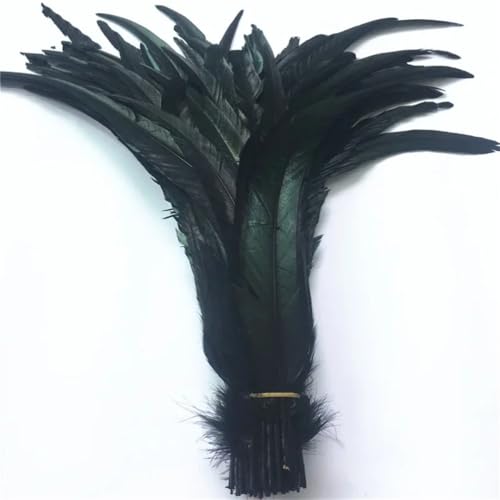 40-45 cm natürliche Hahn-Coque-Schwanzfedern, billige Federn zum Basteln, Hochzeitsdekoration, DIY, schwarz, 500 Stück 40-45 cm natürliche Hahn-Coque-Schwanzfedern, billige Federn zum Basteln, Hochzeitsdekoration, DIY, schwarz, 500 Stück von Generisch