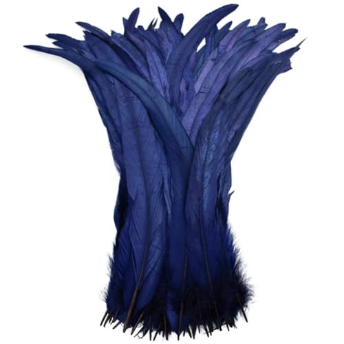 40-45 cm natürliche Hahn-Schwanzfedern, billige Federn zum Basteln, Hochzeitsdekoration, DIY, Marineblau, 100 Stück 40-45 cm natürliche Hahn-Schwanzfedern, billige Federn zum Basteln, Hochzeitsdekoration, DIY, Marineblau, 100 Stück von Generisch