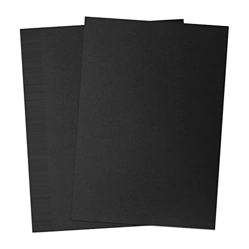 40 Blatt - Fotokarton A4 Schwarz 350g Tonkarton, Schwarzer Karton Pappe, feste Bastelpappe für Cardboard und Scrapbooking von Generisch