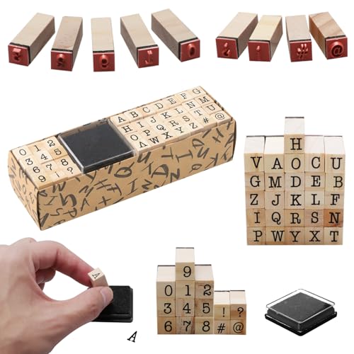 40 Buchstaben Stempel Holzstempel Alphabet Zahlen und Buchstaben Buchstabenstempel Set Stempel Alphabet Klein,Stempelset Buchstaben mit Stempelkissen zum Basteln und für Die Kartenherstellung Alphabet 40 Buchstaben Stempel Holzstempel Alphabet Zahlen und Buchstaben Buchstabenstempel Set Stempel Alphabet Klein,Stempelset Buchstaben mit Stempelkissen zum Basteln und für Die Kartenherstellung Alphabet von Generisch
