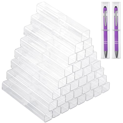 40 transparente Stift-Präsentationsboxen, Acryl-Stifthalter für Büro, Schule und Geschenkverpackung 40 transparente Stift-Präsentationsboxen, Acryl-Stifthalter für Büro, Schule und Geschenkverpackung von Generisch