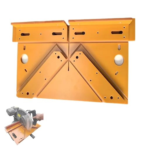 45-Degree Angle Cutting Guide for Door and Window Frame Cladding, 2025 New Alloy Sawing Miter Angles Cutting Tool for Metal, Wood, Gypsum, for Circular for Auxiliary Woodworking Tools (orange-8mm) von Generisch