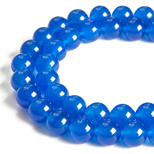 45 Stück 8 mm blaue Chalcedon-natürliche Edelsteine runde lose Perlen für Schmuckherstellung 45 Stück 8 mm blaue Chalcedon-natürliche Edelsteine runde lose Perlen für Schmuckherstellung von Generisch