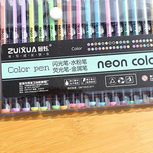 48 Stück Textmarker Pastell Schimmer-Marker-Set Glitzer-Textmarker-Stift Malgeschenk Für Metallic Glitzerfarben Stifte Büro Schreibwaren Aesthetic Geschenke für Kleinkinder (Multicolor, One Size) von Generisch