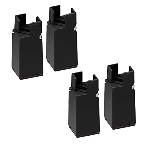 4er-Pack verstellbare Möbelerhöhungen, Möbelbeine aus Metall, Schrankbeine, Schreibtischbeine, Stehtischbeine, moderne Ersatzfüße für Möbel, Stützbein mit Schutzsockel und Schrauben (10 cm höher, sch 4er-Pack verstellbare Möbelerhöhungen, Möbelbeine aus Metall, Schrankbeine, Schreibtischbeine, Stehtischbeine, moderne Ersatzfüße für Möbel, Stützbein mit Schutzsockel und Schrauben (10 cm höher, sch von Generisch